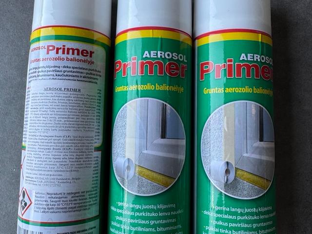 Purškiamas gruntas Aerosol Primer 500ml juostų klijavimui palengvinti